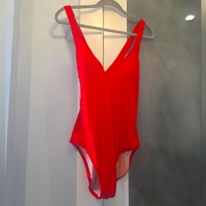 J Crew Red One Piece Swimsuit